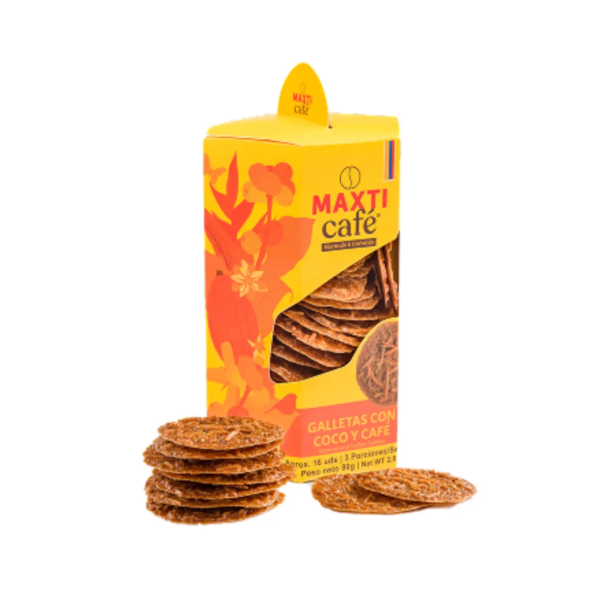 galleta coco y cafÉ 80g caja