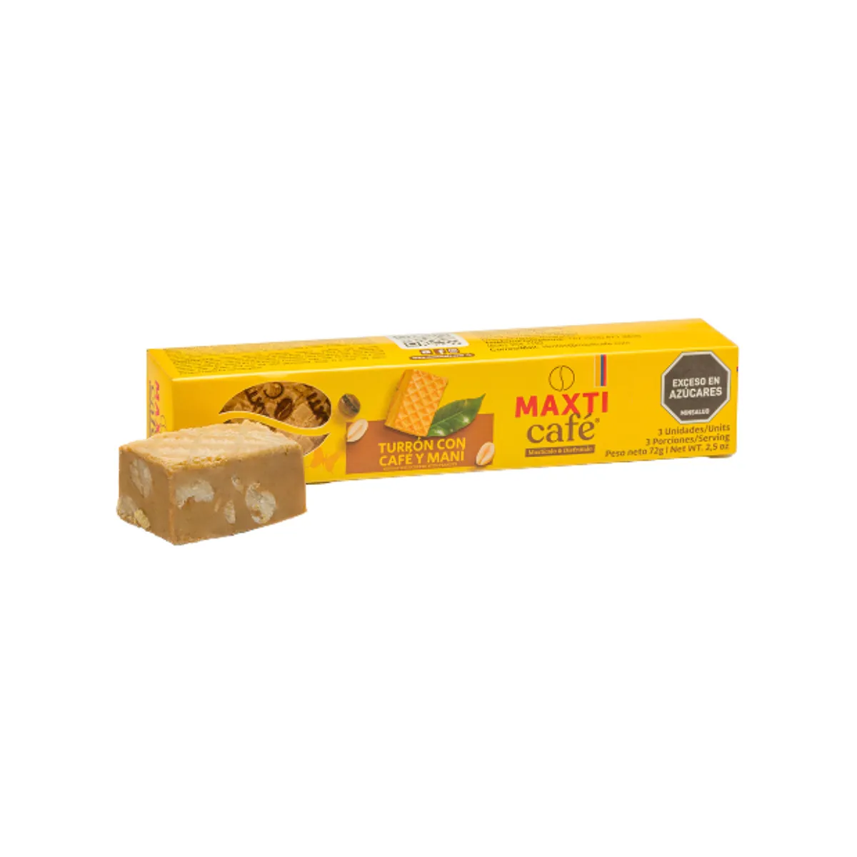 turrÓn cafÉ y manÍ 3 und 72g
